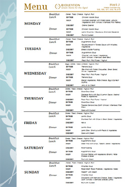 Winter 2015 Menu Week 3